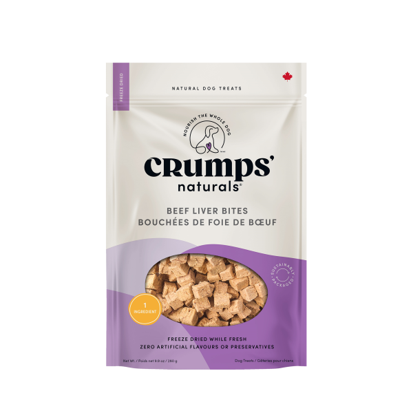 Crumps' Naturals Dog Beef Liver Bites 280g