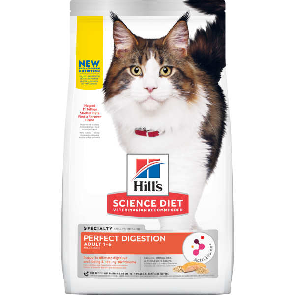Hill's Science Diet Cat Adult Perfect Digestion Salmon 13lb