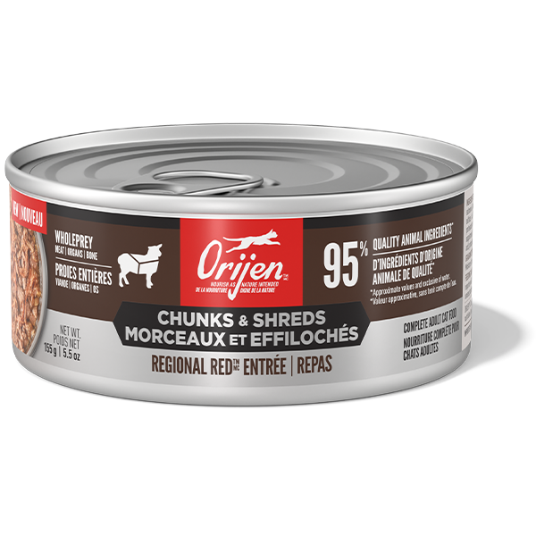 Orijen Cat Chunks & Shreds Regional Red Entree 155g