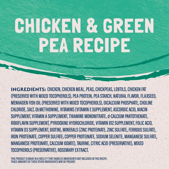Natural Balance Grain Free Chicken & Green Pea Formula 10lb