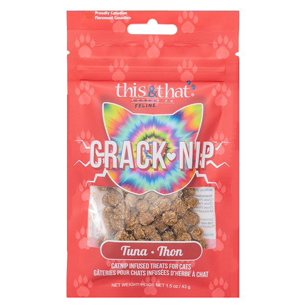 This & That Snack Station Cat Treats Crack-Nip Tuna 43g
