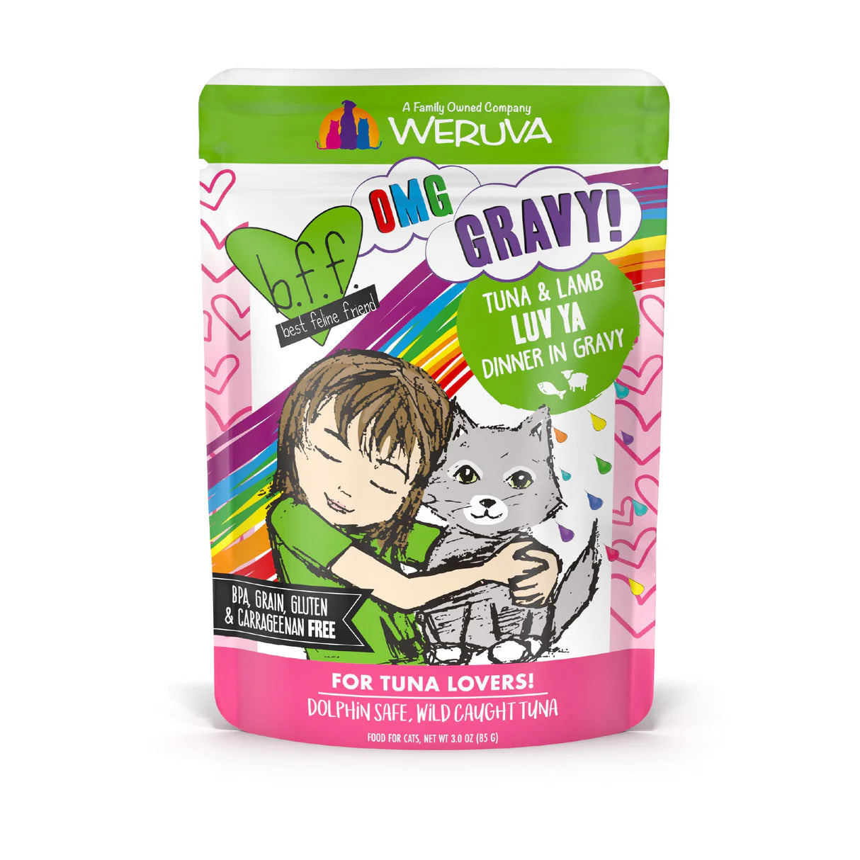 BFF Tuna & Lamb Luv Ya Tuna & Lamb Dinner in Gravy 80g