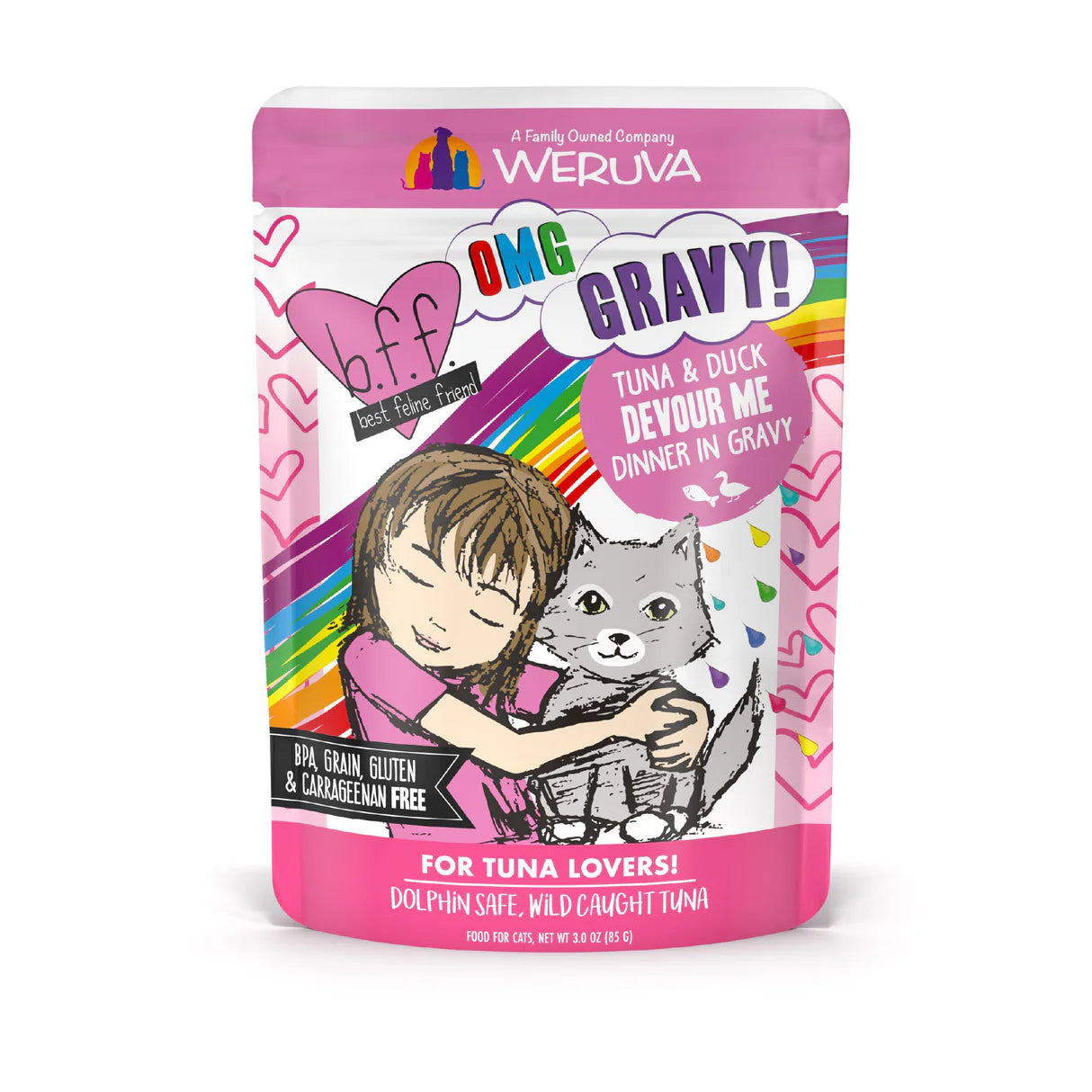 BFF Tuna & Duck Devour Me Tuna & Duck Dinner in Gravy 80g