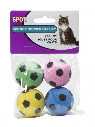 Spot Cat Sponge Soccer Balls 4 Pack