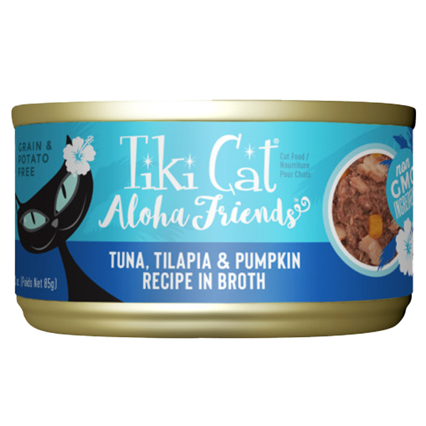 Tiki Cat Aloha Friends GF Tuna/Tilapia/Pumpkin 3 oz