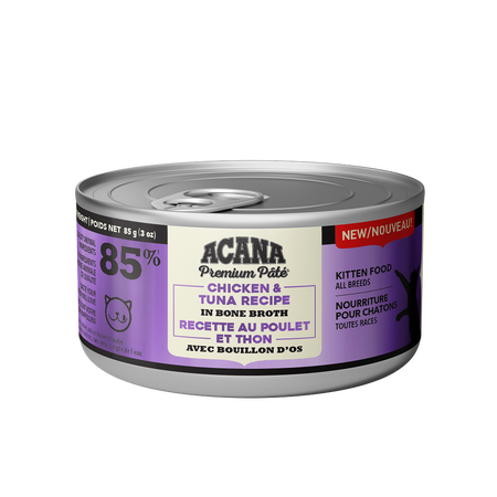 Acana Premium Pate Chicken & Tuna Kitten Recipe 85g