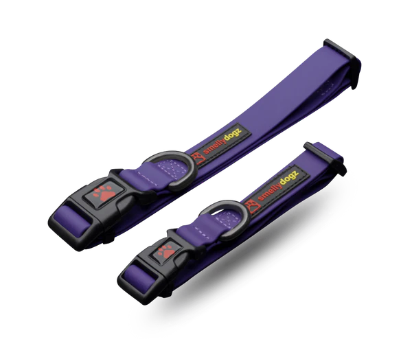 Smellydogz Small/Medium Adjustable Comfort Collar - Purple