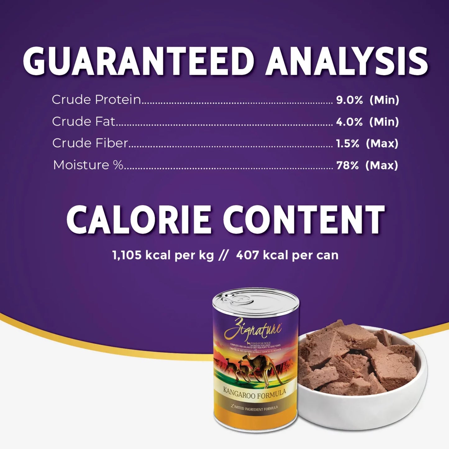 Zignature Kangaroo Formula Wet Dog Food 13oz