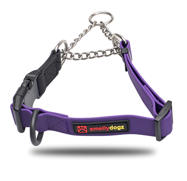 Smellydogz Medium/Large Martingale Collar - Purple