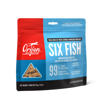 Orijen Freeze Dried Cat Treats Six Fish Recipe 35g