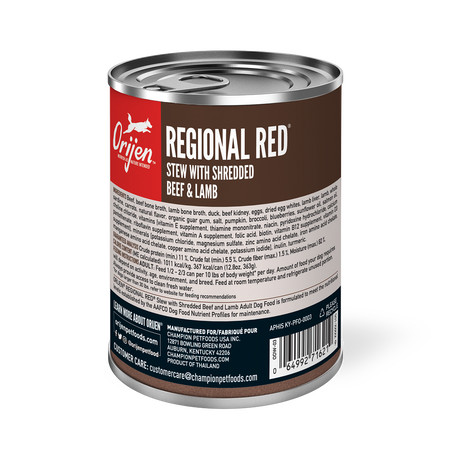 Orijen Regional Red Stew with Shredded Beef & Lamb 363g