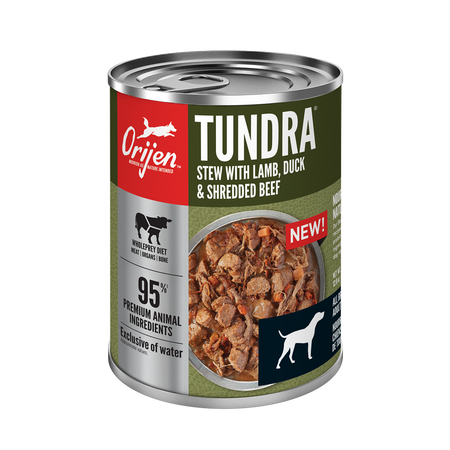 Orijen Tundra Stew Recipe with Shredded Beef, Duck & Lamb 363g