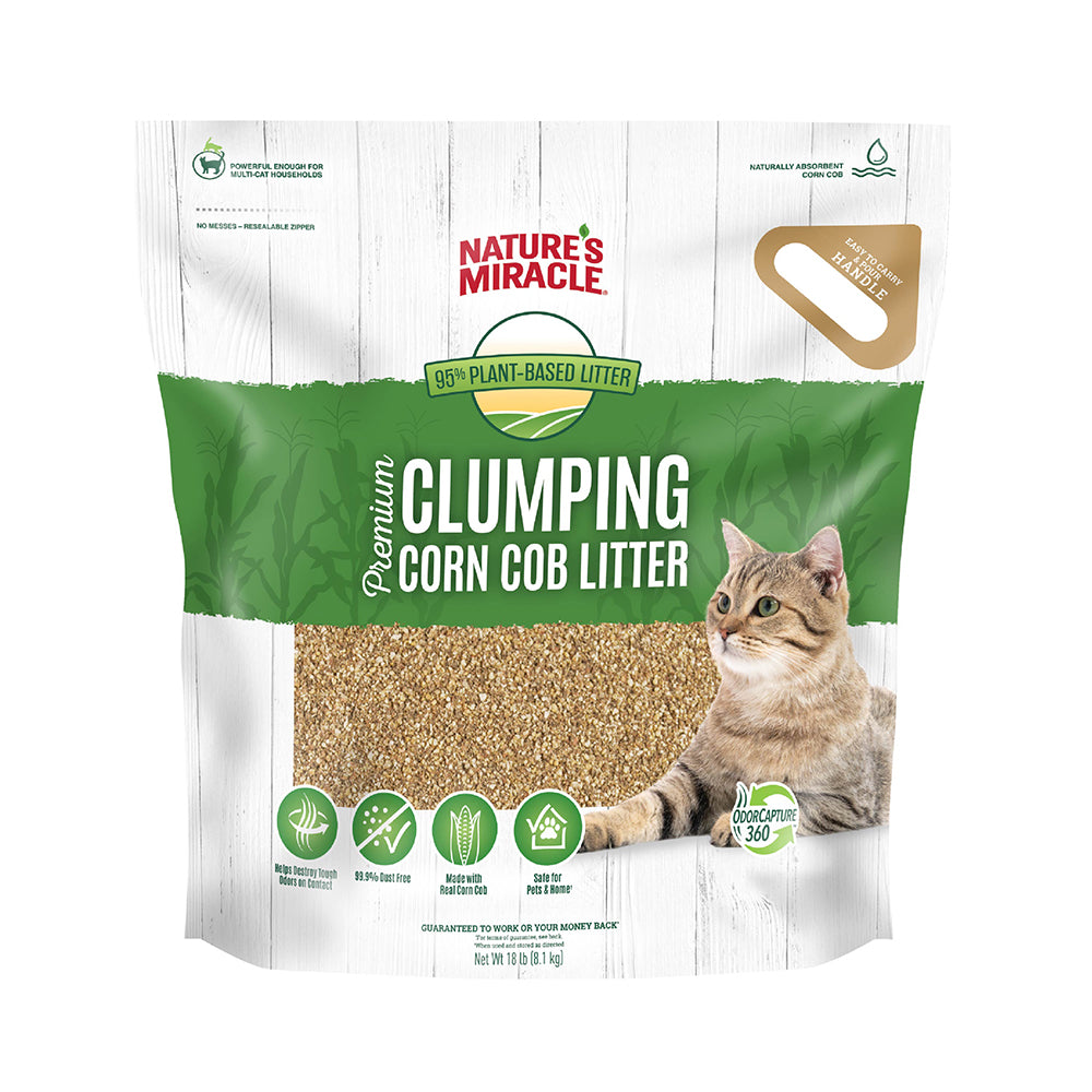 Nature's Miracle Clumping Corn Litter 18lb
