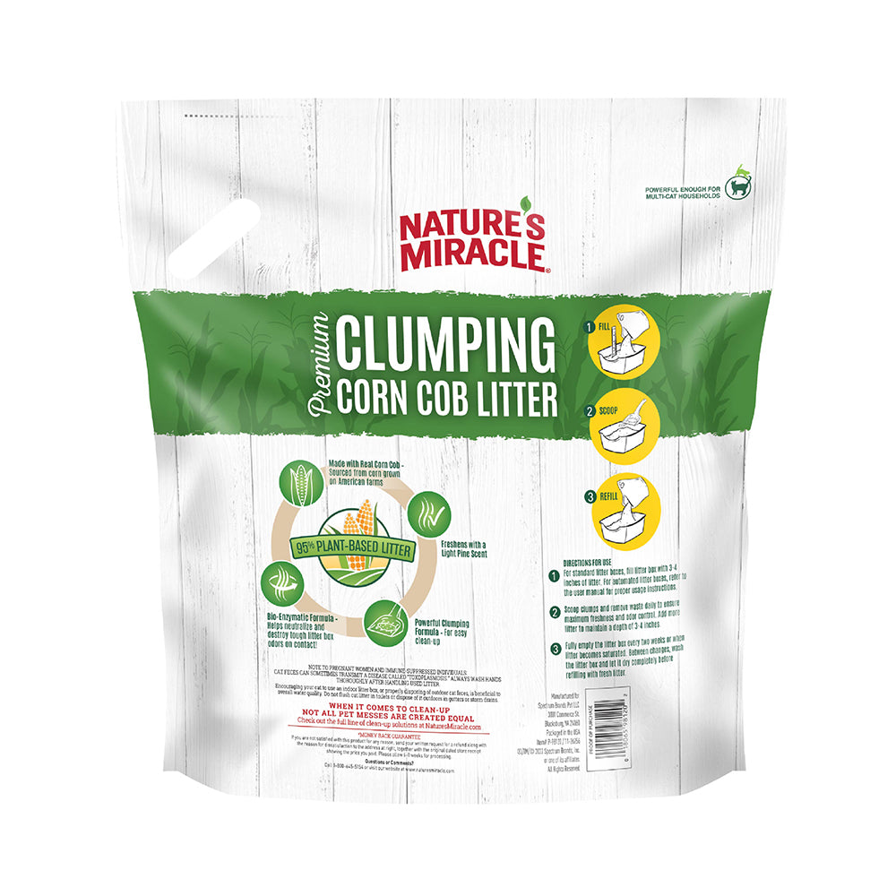 Nature's Miracle Clumping Corn Litter 18lb