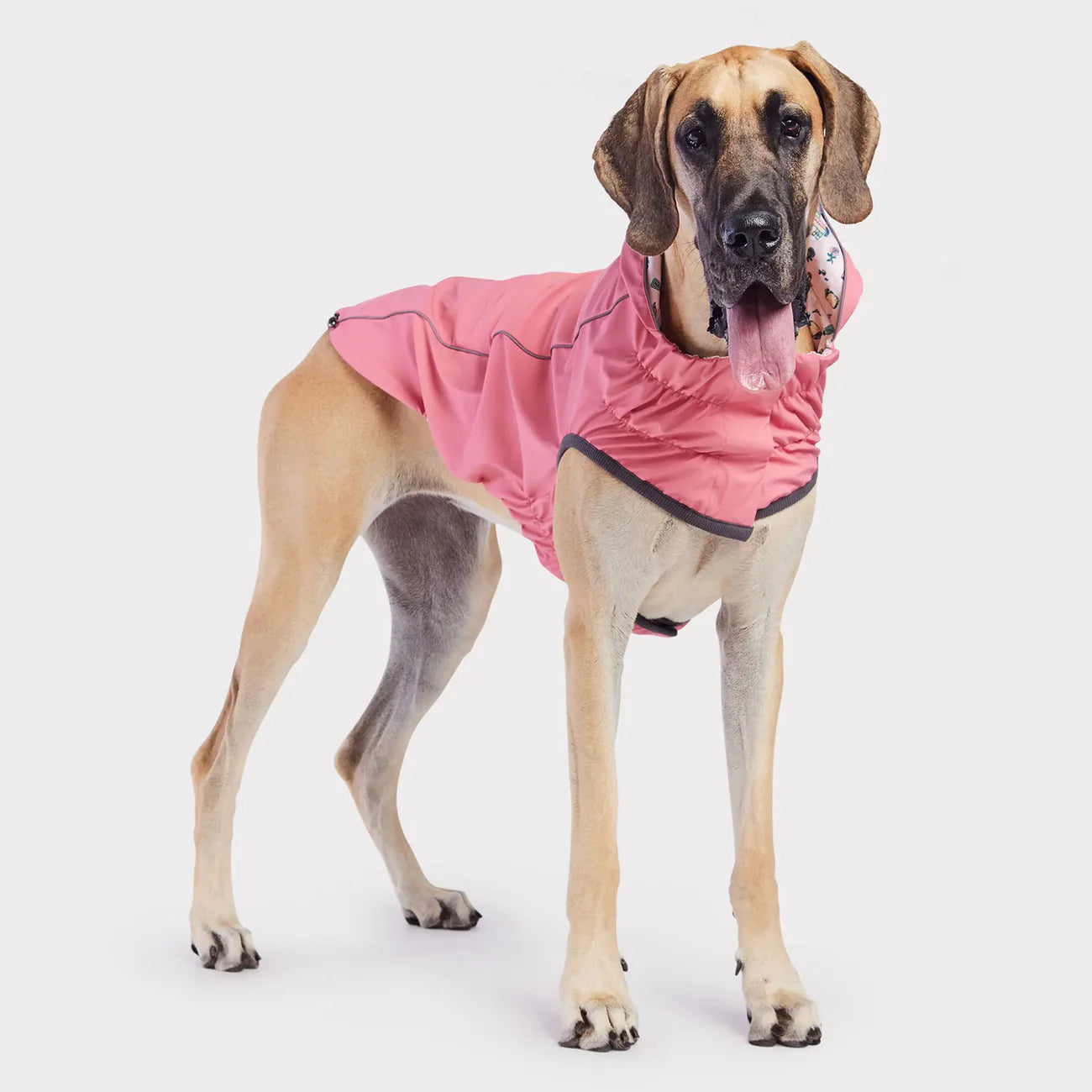 GF Pets Reversible Dog Raincoat | Pink Fiesta - Large