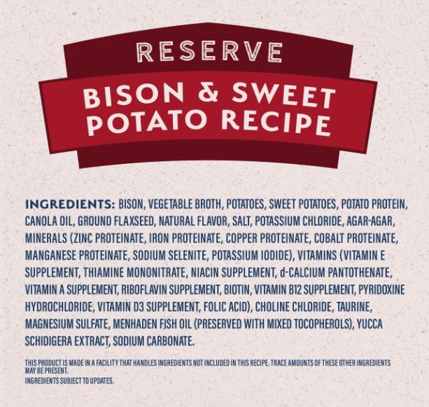 Natural Balance Limited Ingredient Bison & Sweet Potato Recipe Paté 368g