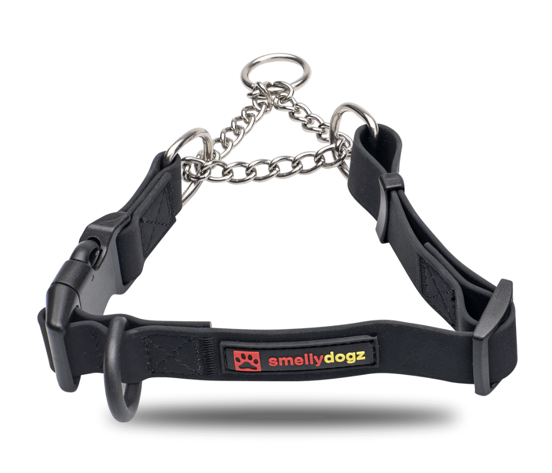 Smellydogz Small/Medium Martingale Collar - Black