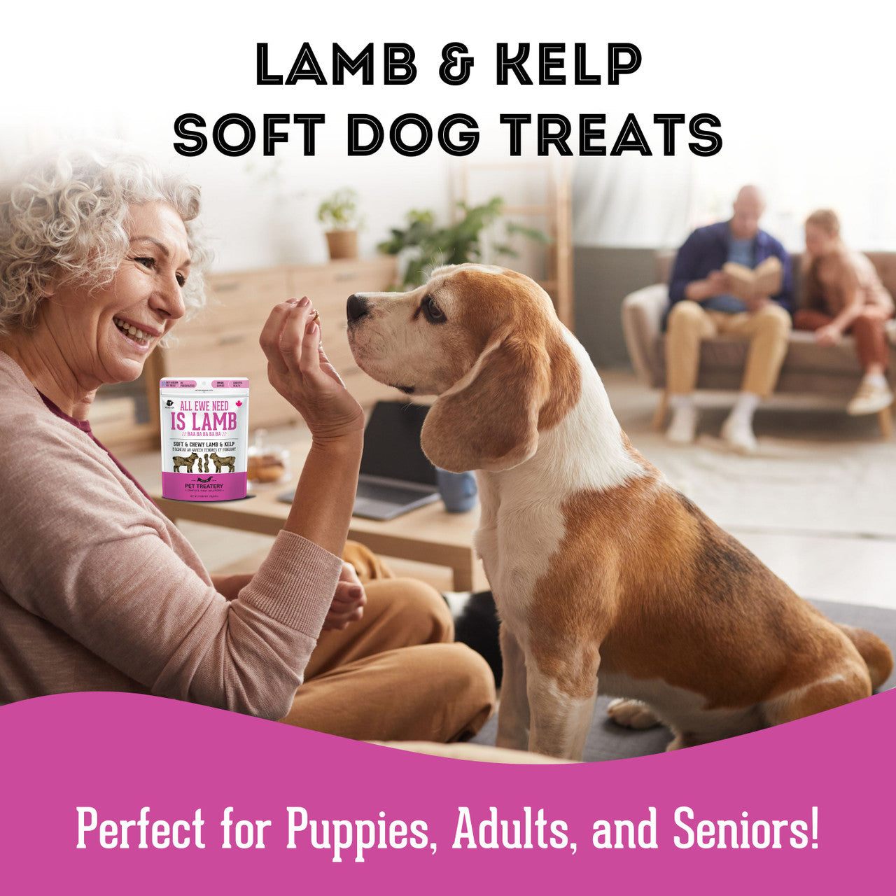 Granville Pet Treatery All Ewe Need Is Lamb - Soft & Chewy Lamb & Kelp Treat For Dogs & Cats 175g
