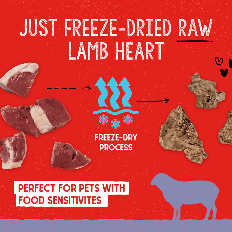 Stella & Chewy's Lamb Heart Treats 85g