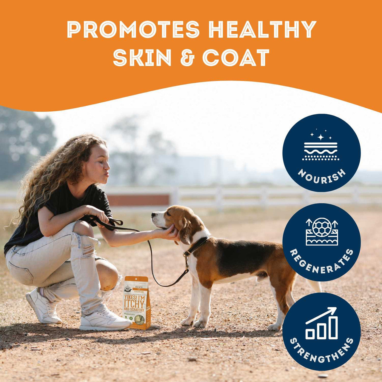 Granville Pet Treatery Yikes! I'm Itchy and Scratchy - Nutra Bites Skin & Coat Supplement For Dogs 240g