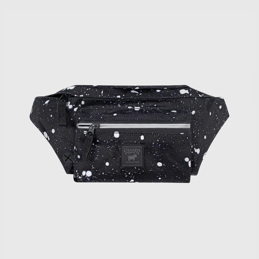 Canada Pooch The Everything Fanny Pack Black Splatter