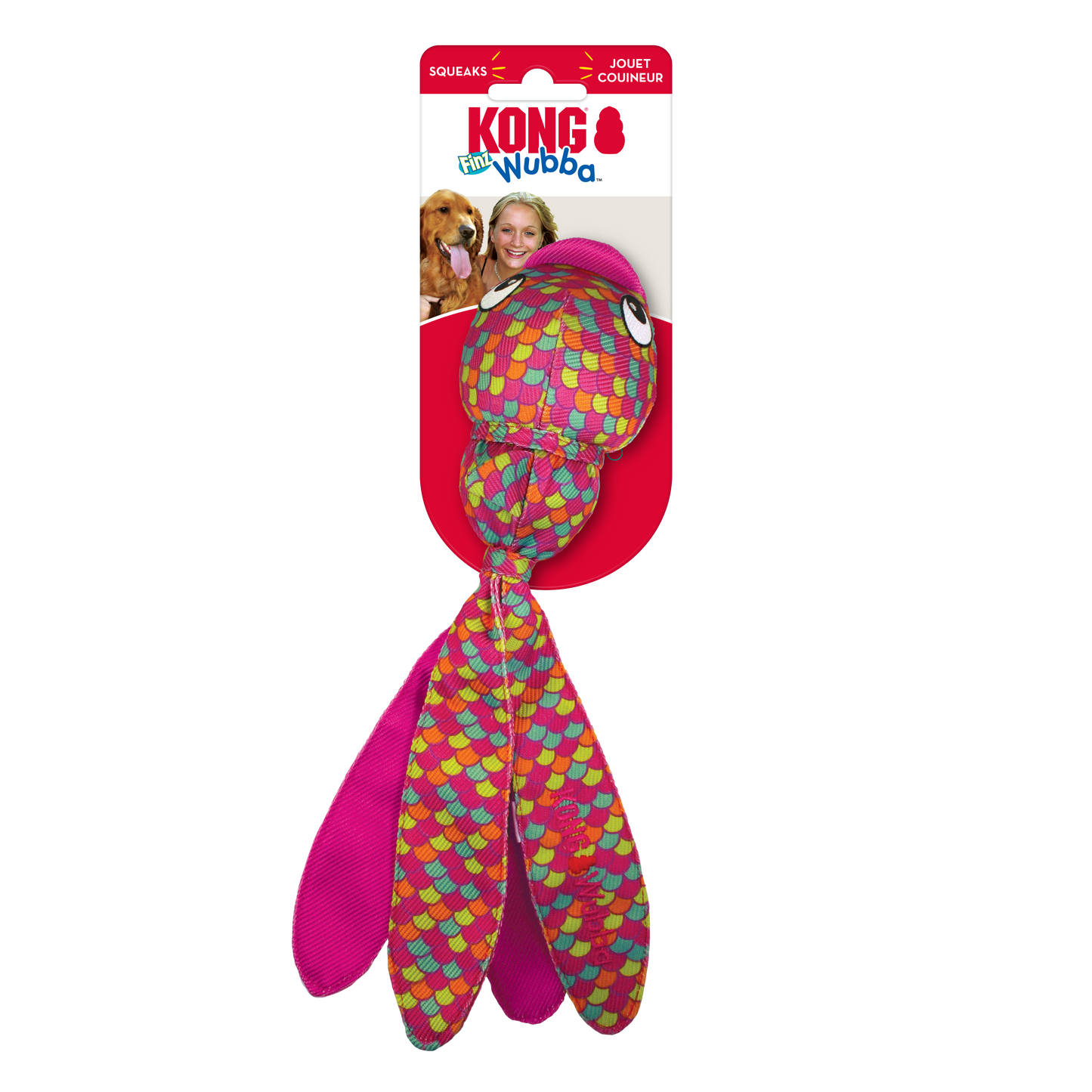 Kong Wubba Finz Pink Large