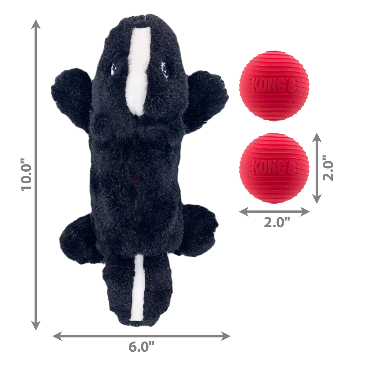 Kong Cozie Pocketz Skunk