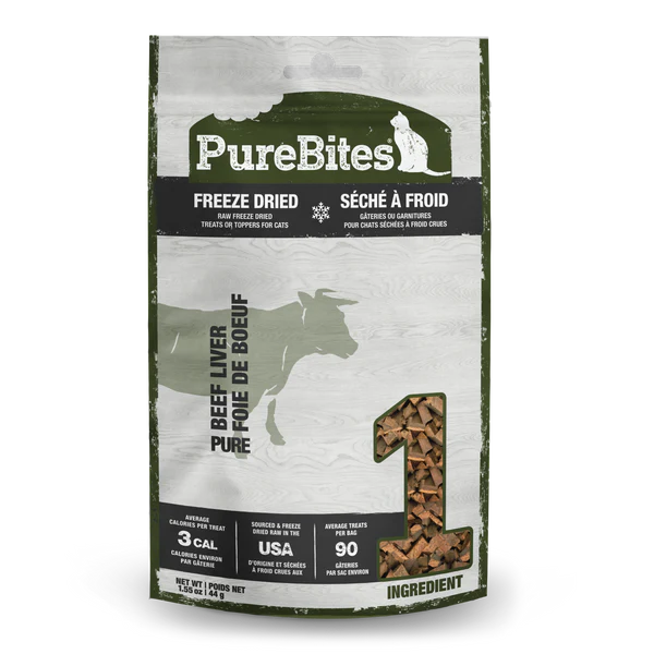 PureBites Beef Freeze Dried Cat Treats 44g