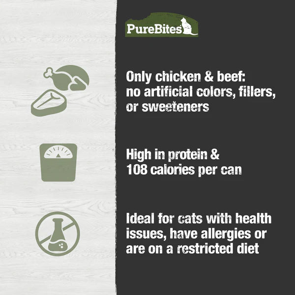 PureBites Chicken & Beef Pate for Cats 71g