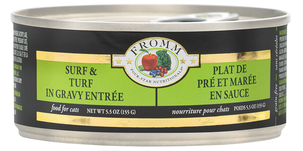 Fromm Four Star Surf & Turf in Gravy Entree 5.5oz
