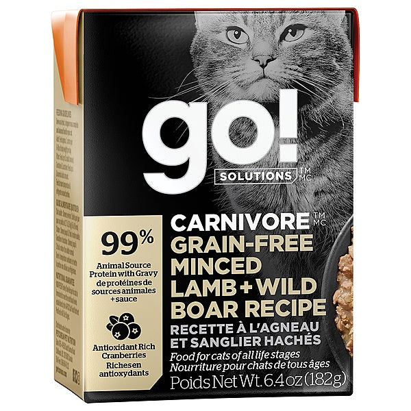 GO! Cat Carnivore Minced Lamb & Boar 6.4oz