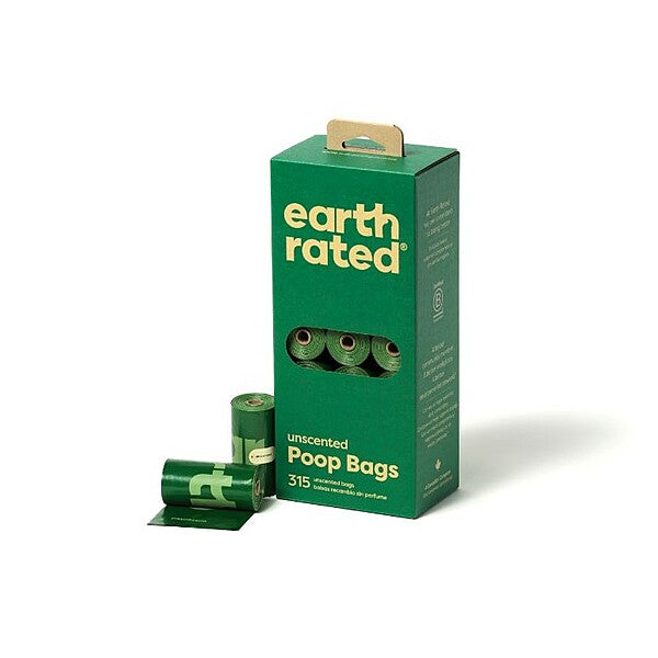 Earth Rated Unscented Refill Poop Bags - 21 Rolls, 315 Bags