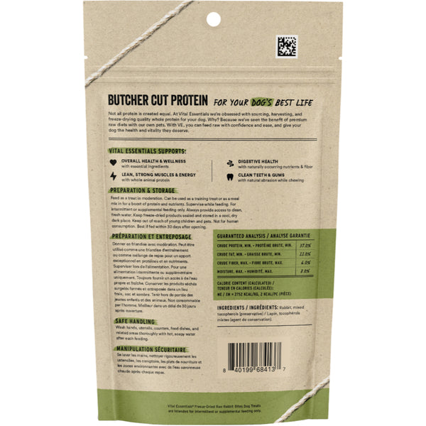 Vital Essentials Freeze-Dried Rabbit Bites 56.7g