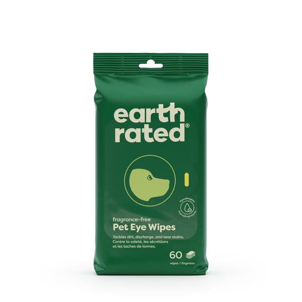 Earth Rated Eye Wipes 5x5 inches 60 Pack