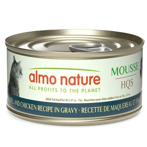 Almo Nature Mackerel and Chicken Mousse in Gravy 70g