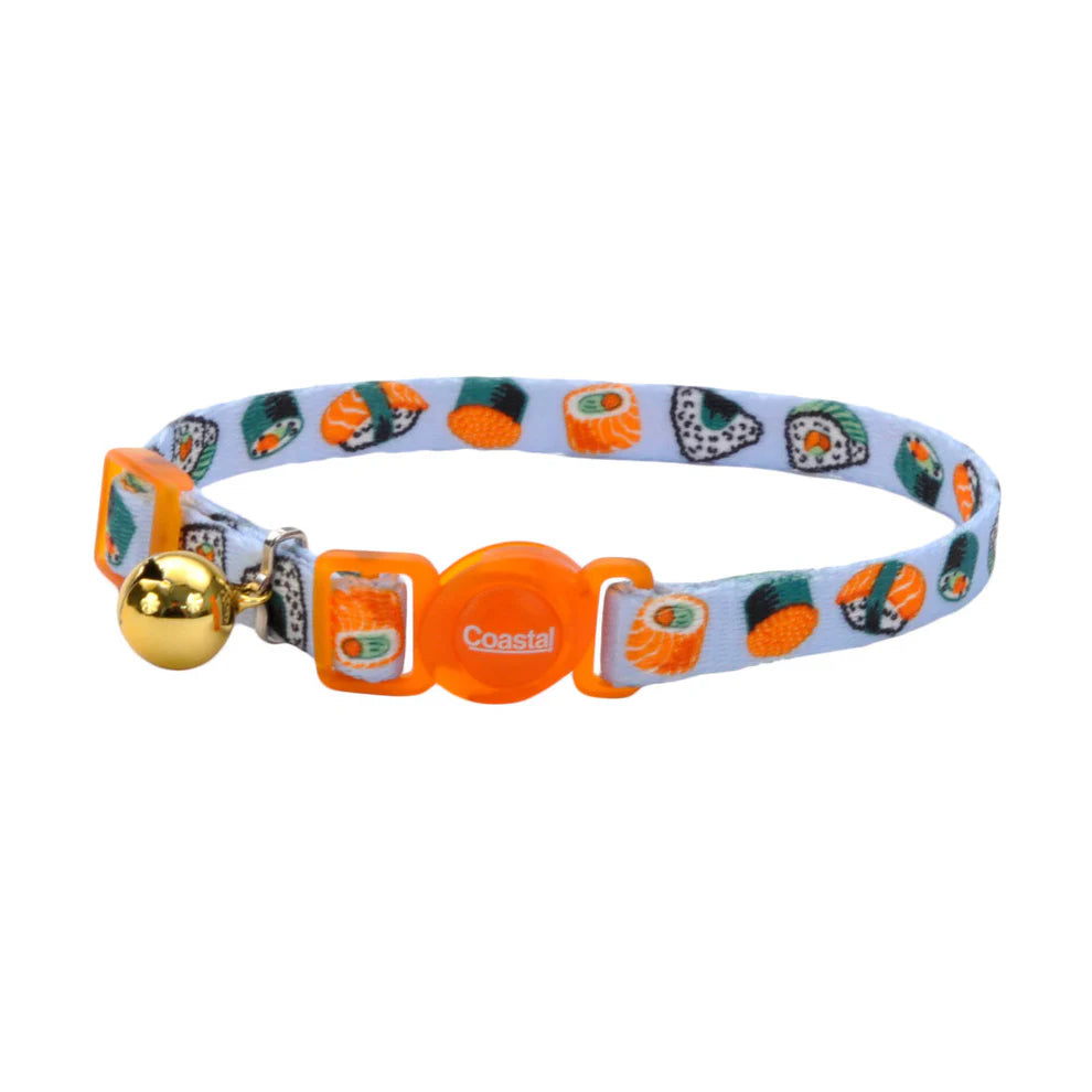 Coastal Safe Cat Adjustable Sushi Breakaway Collar