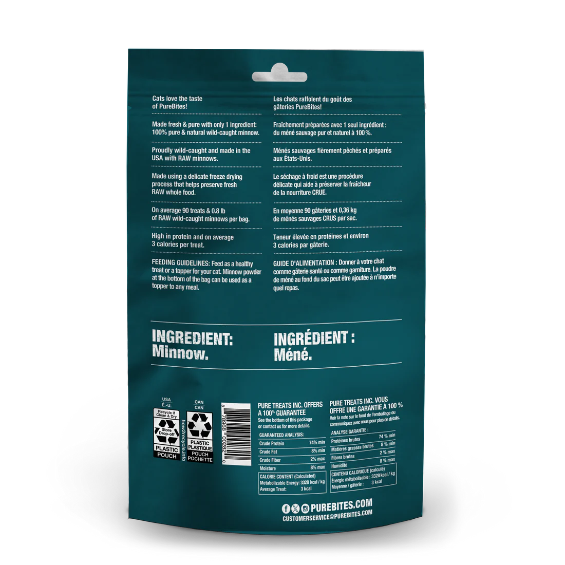 PureBites Minnow Freeze Dried Cat Treats 31g