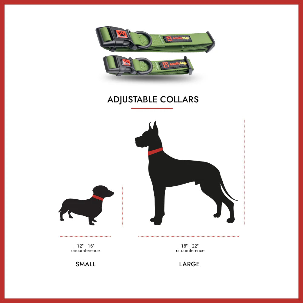 Smellydogz Small/Medium Adjustable Comfort Collar - Black