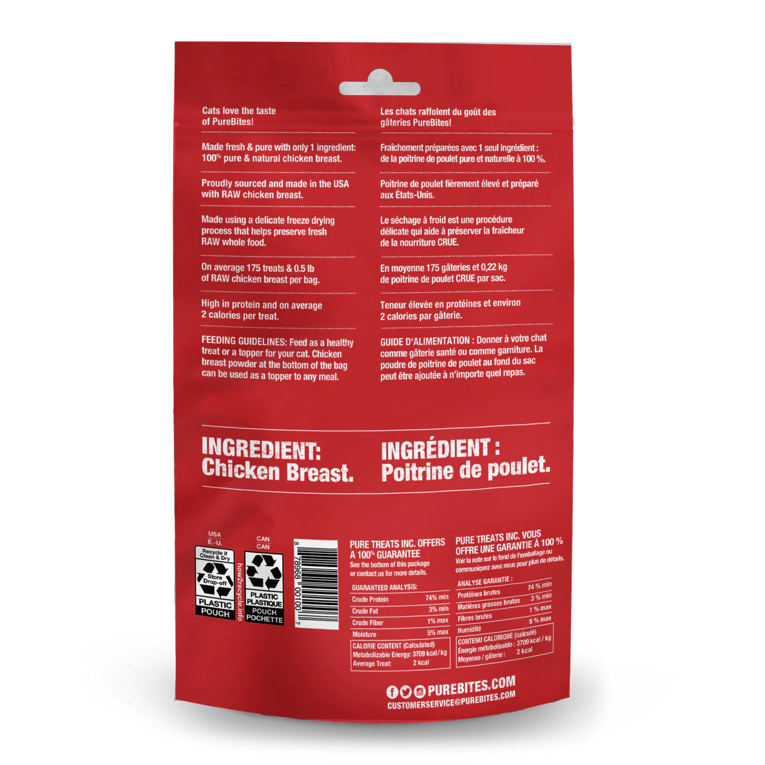 PureBites Chicken Freeze Dried Cat Treats 31g