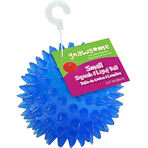 Gnawsome Small Squeak and Light Ball - Small 2.5"