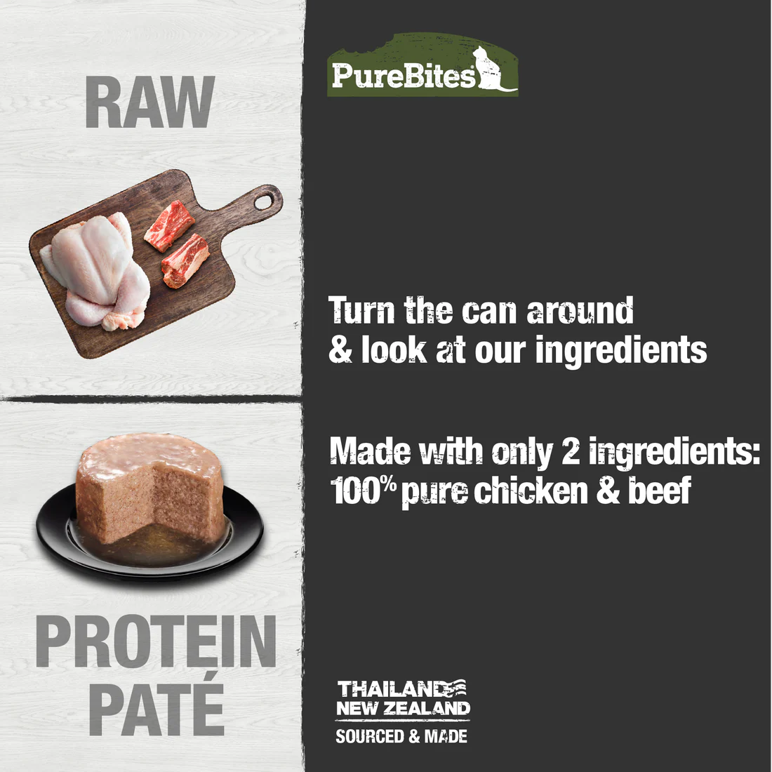 PureBites Chicken & Beef Pate for Cats 71g