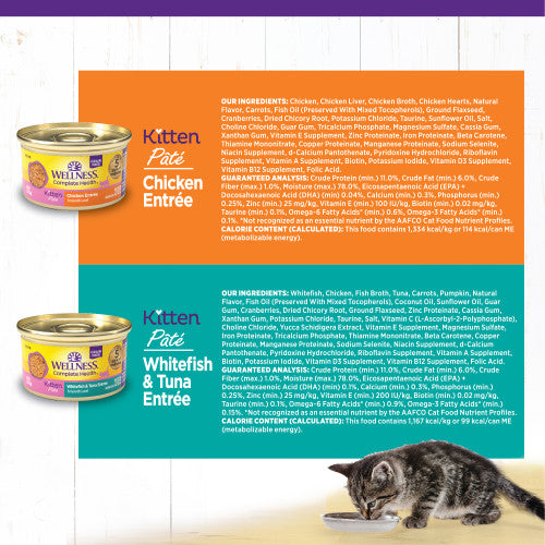 Wellness Complete Health Kitten Pate Whitefish/Tuna & Chicken 12 x 85g