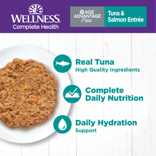 Wellness Complete Health Pate Age Advantage Tuna & Salmon Entree 85g