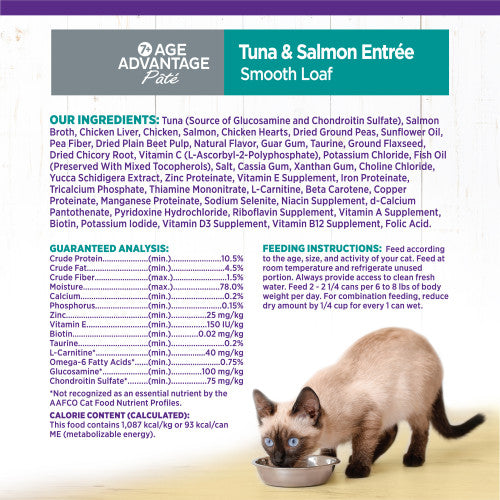 Wellness Complete Health Pate Age Advantage Tuna & Salmon Entree 85g