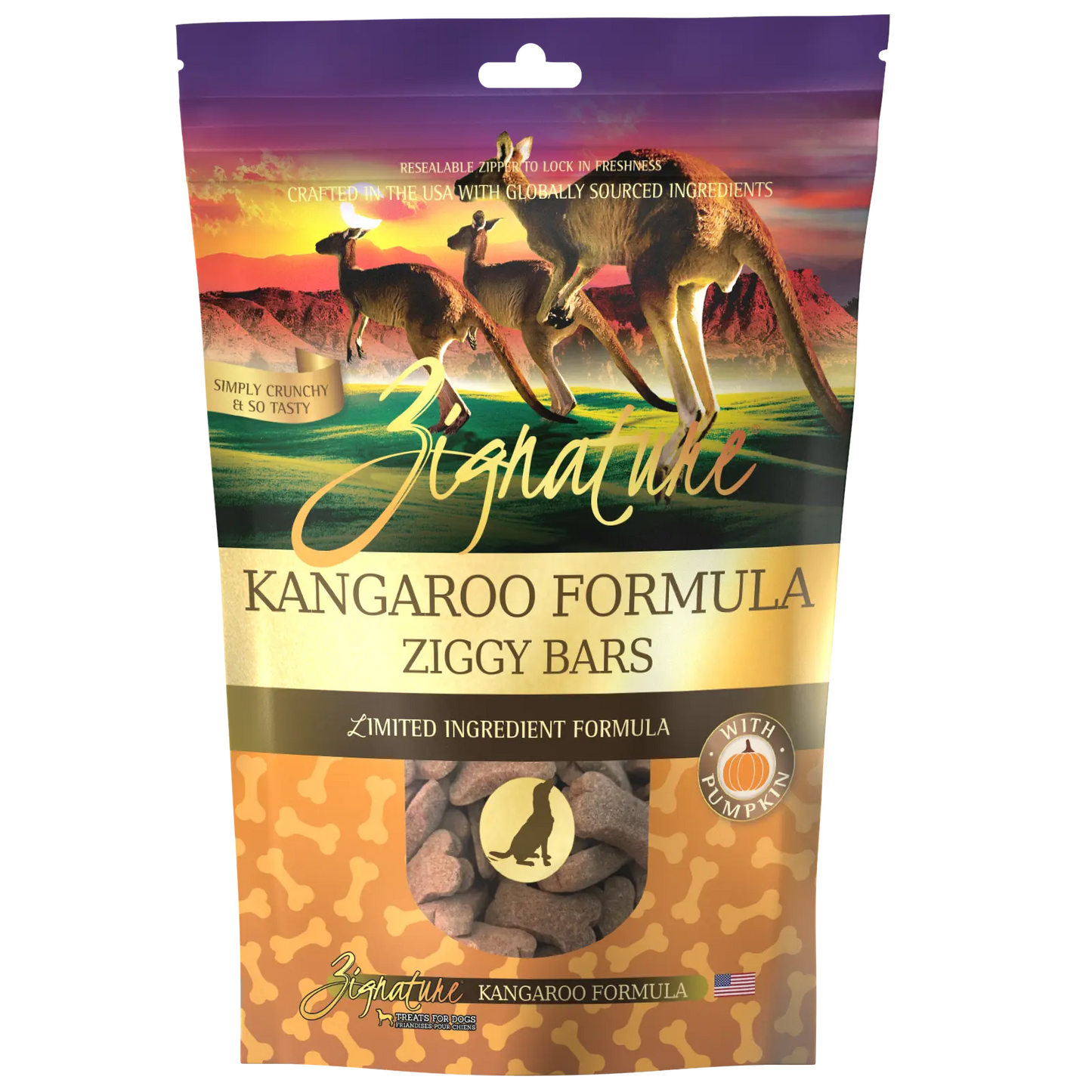 Zignature Kangaroo Formula Biscuit Treats for Dogs 12oz