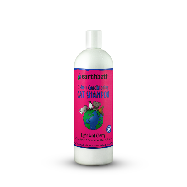 Earthbath 2-in-1 Conditioning Cat Shampoo Wild Cherry 472ml