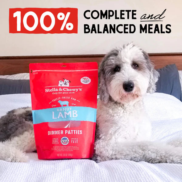 Stella & Chewy's Dandy Lamb Freeze-Dried Raw Dinner Patties 709g