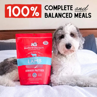 Stella & Chewy's Dandy Lamb Freeze-Dried Raw Dinner Patties 709g