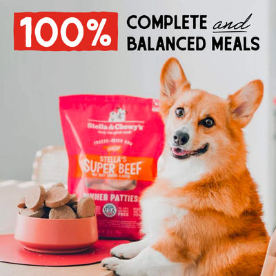Stella & Chewy's Super Beef Freeze-Dried Raw Dinner Patties 709g