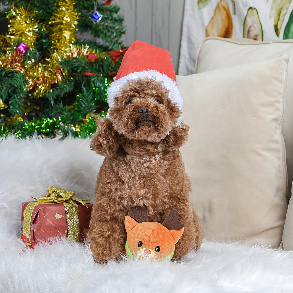 HugSmart Happy Woofmas - Reindeer Ball